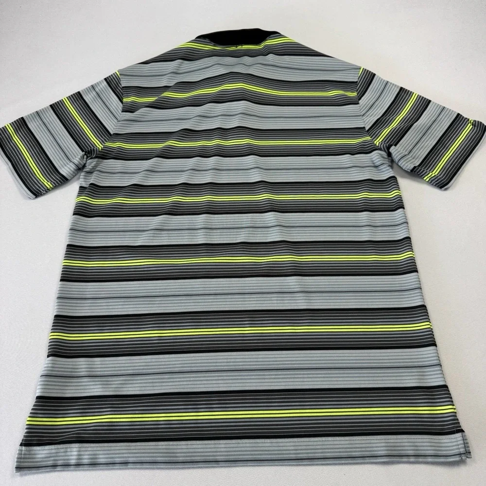 Nike Tour Men's Polo Shirt Calusa Pines Golf Club Striped Multicolor‎ Large